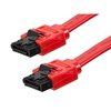 Monoprice 18inch SATA 6Gbps Cable w/Locking Latch - Red 8784